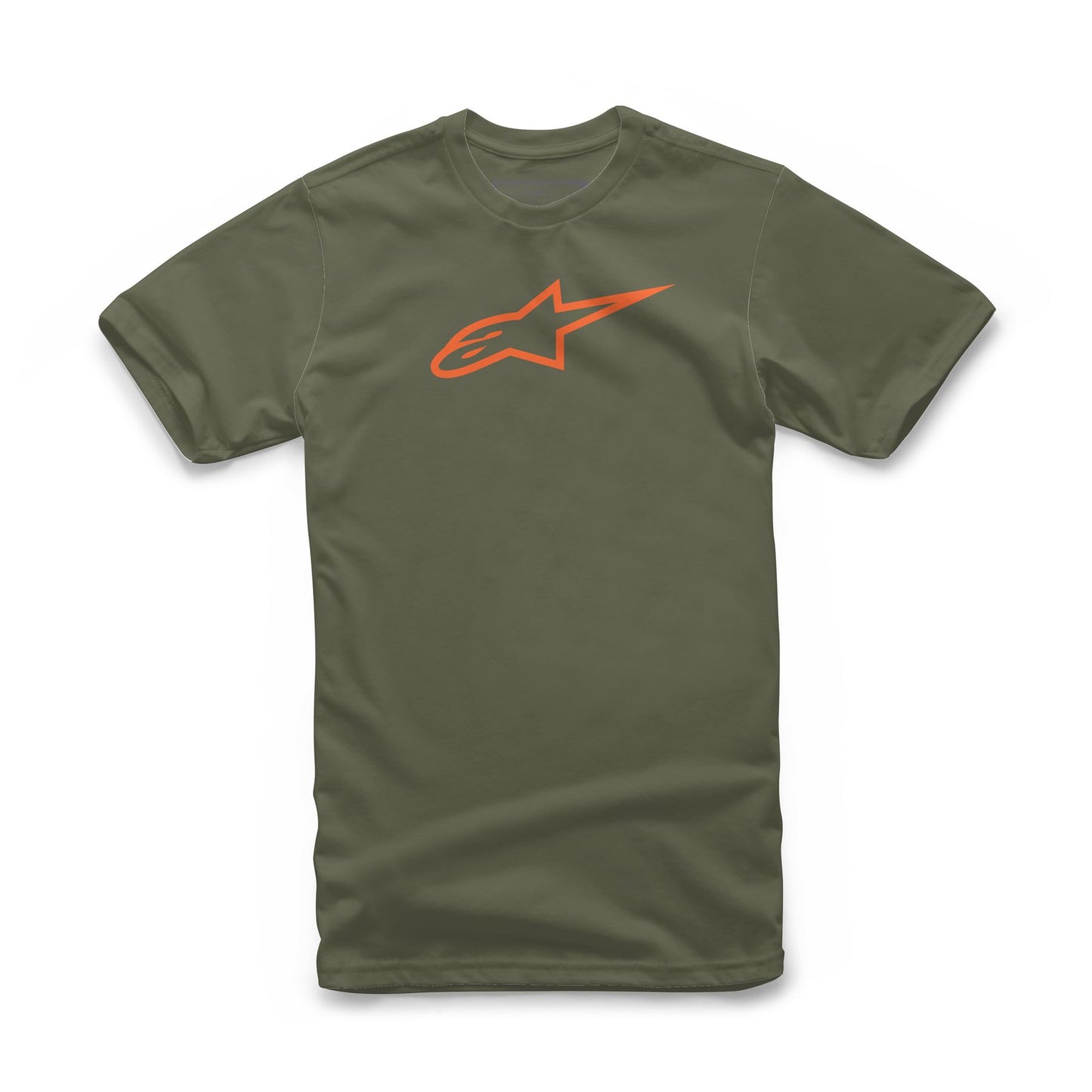 Alpinestars Mens Cotton SS T-Shirt ~ Ageless Classic Military Orange