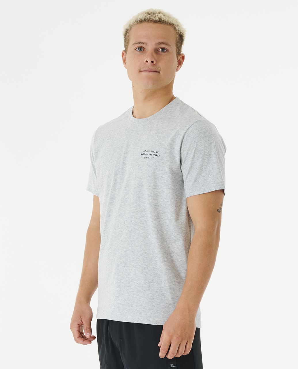 Rip Curl Quick Dry SS T-Shirt ~ Vaporcool Prepare Grey Marle