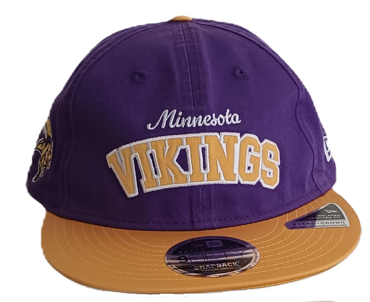 Minnesota Vikings Historic Heritage 9Fifty Retro Crown Cap Purple