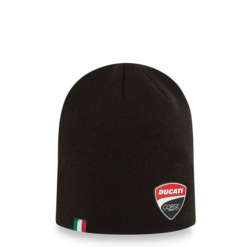 Ducati Corse Rubber Motor Logo Black Beanie