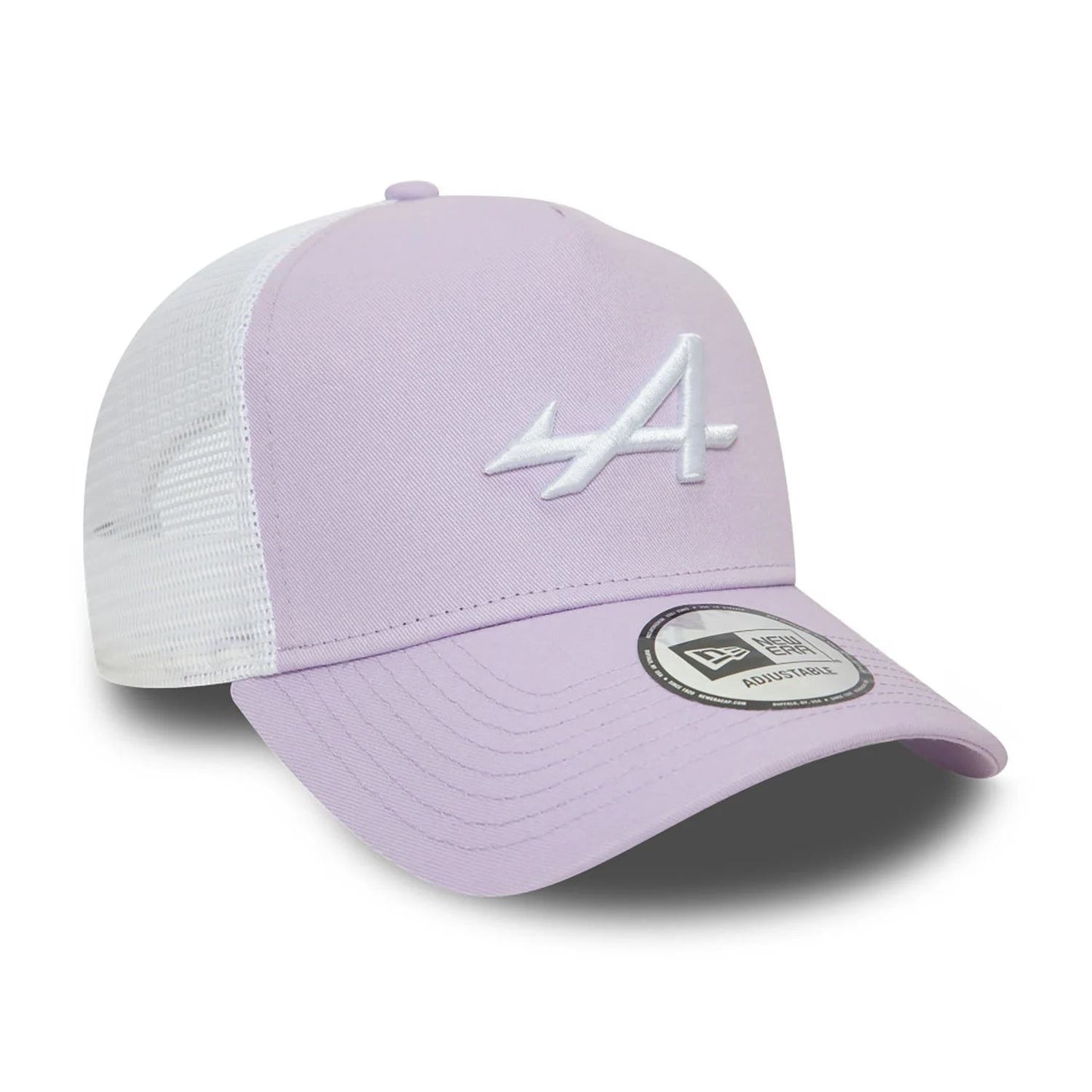 New Era Mens E Frame Trucker ~ Alpine Racing lilac