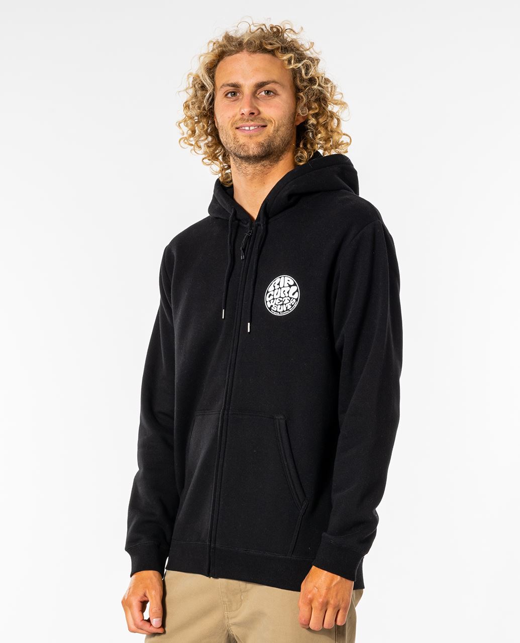 Rip Curl Wetsuit Zip Thru Hoodie ~ Icon black