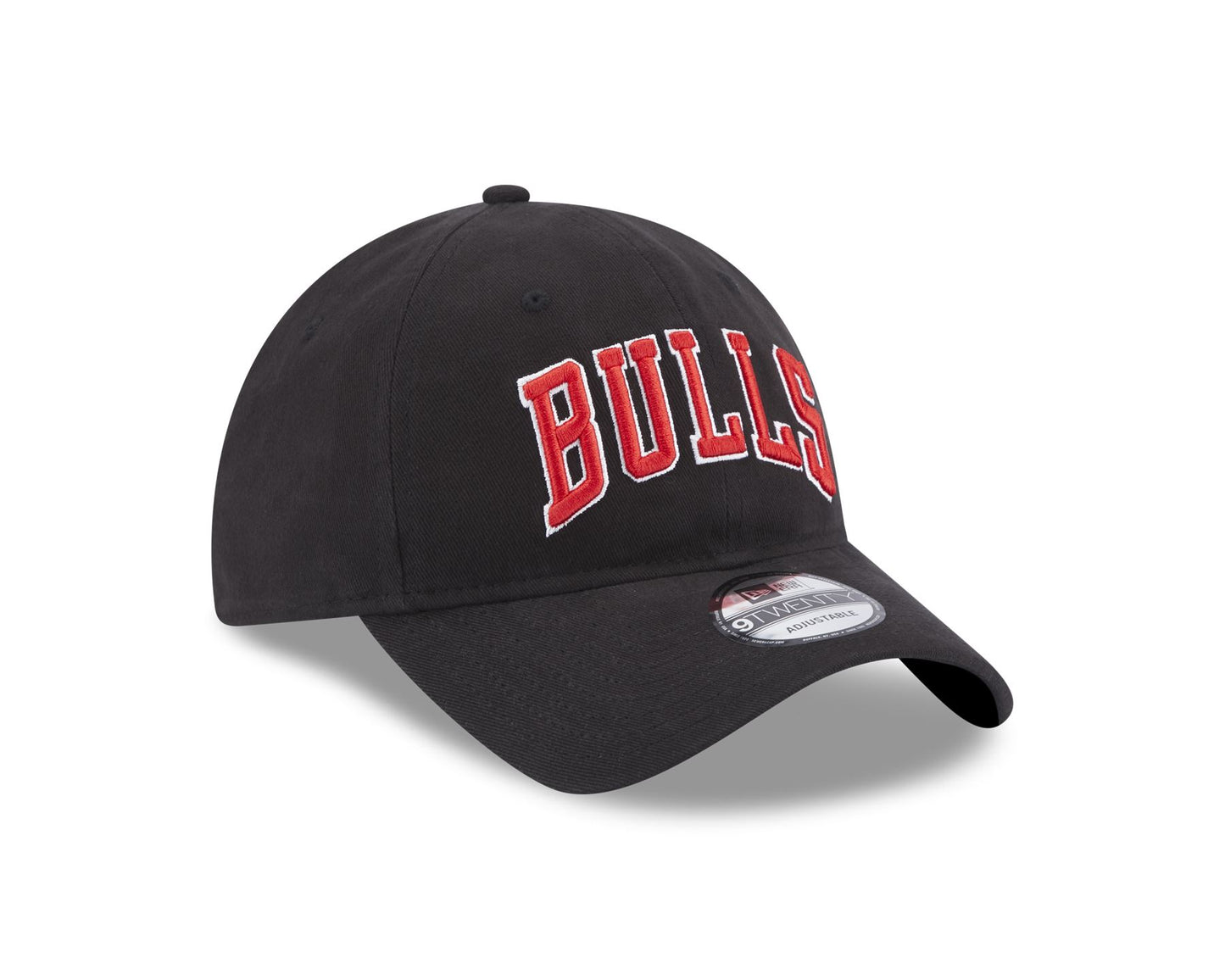 New Era Mens Team Script 9Twenty Adjustable Cap ~ Chicago Bulls black
