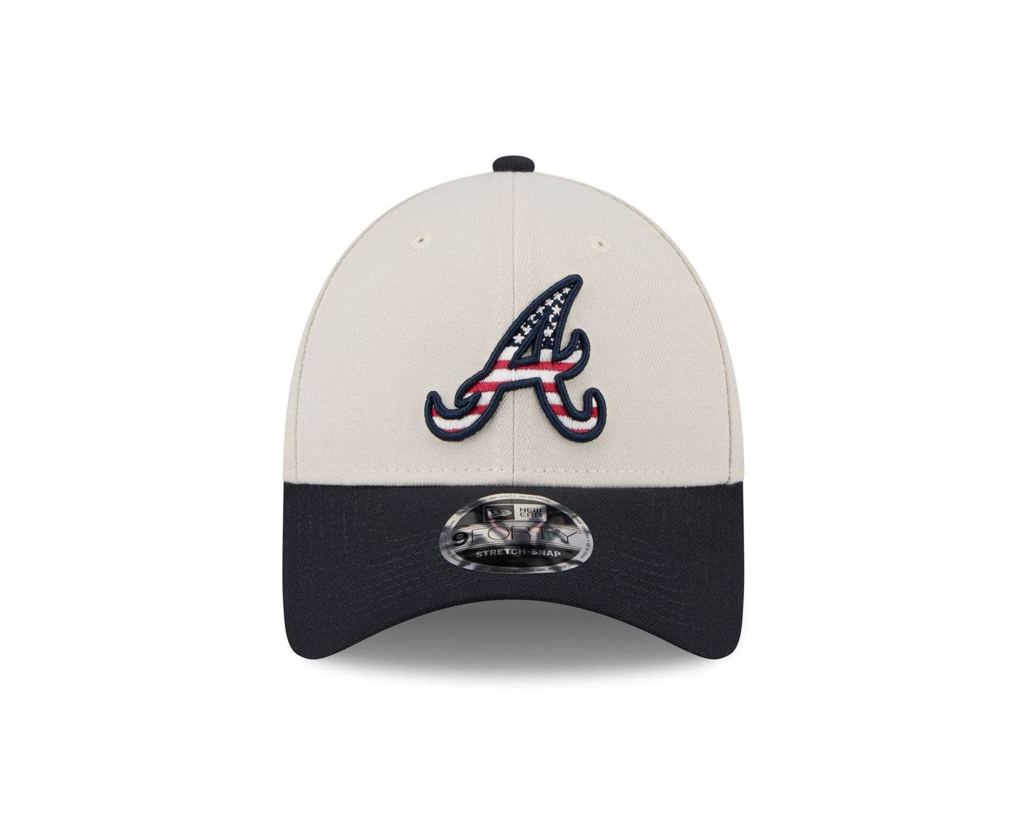 New Era Mens July 4 9Forty Stretch Snapback Cap ~ Atlanta Braves