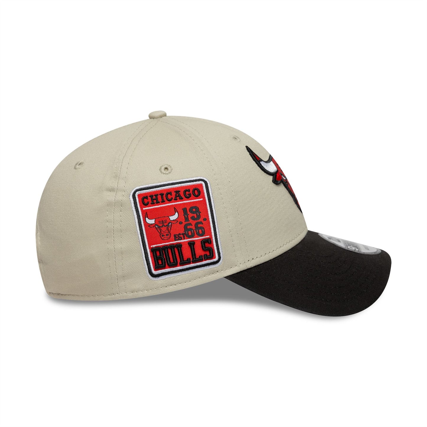 Chicago Bulls NBA Contrast Patch Cream 9FORTY Strapback Cap