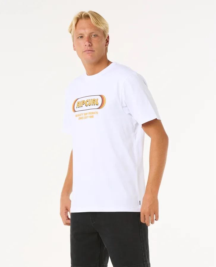 Rip Curl Surf Revival SS Mens T-Shirt White
