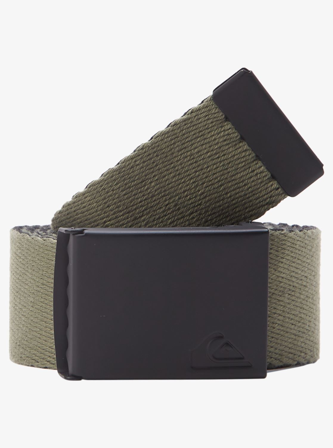 Quiksilver Woven Reversible Web Belt With Bottle Opener ~ The Jam black green