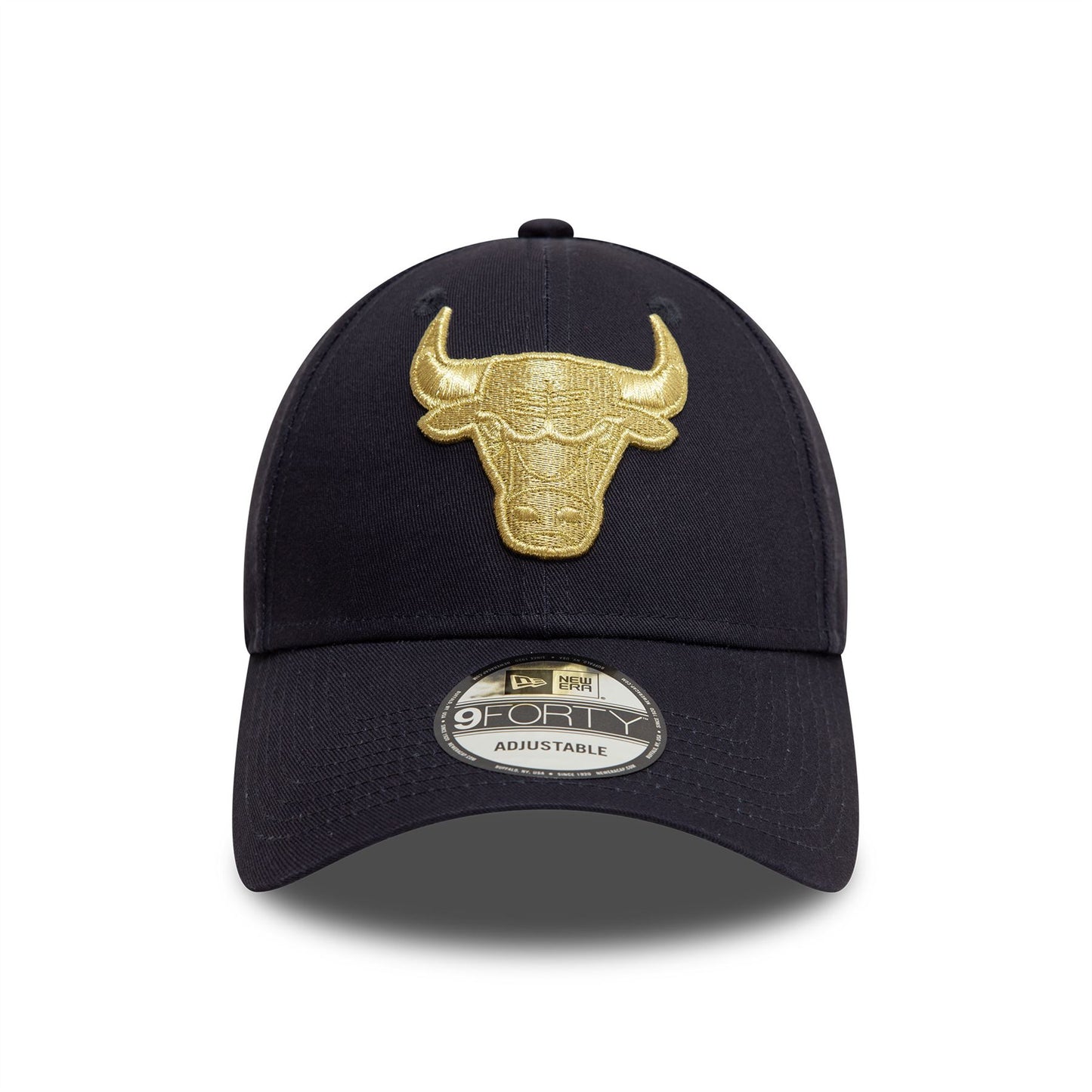 Chicago Bulls Metallic Navy 9FORTY Adjustable Cap