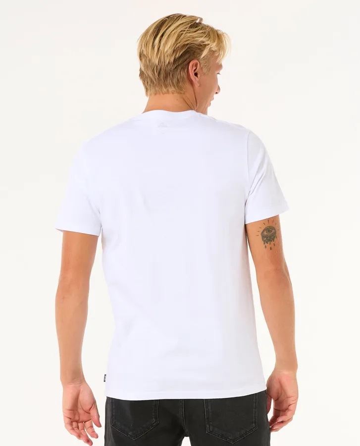 Rip Curl Wettie Icon SS Mens T-Shirt White