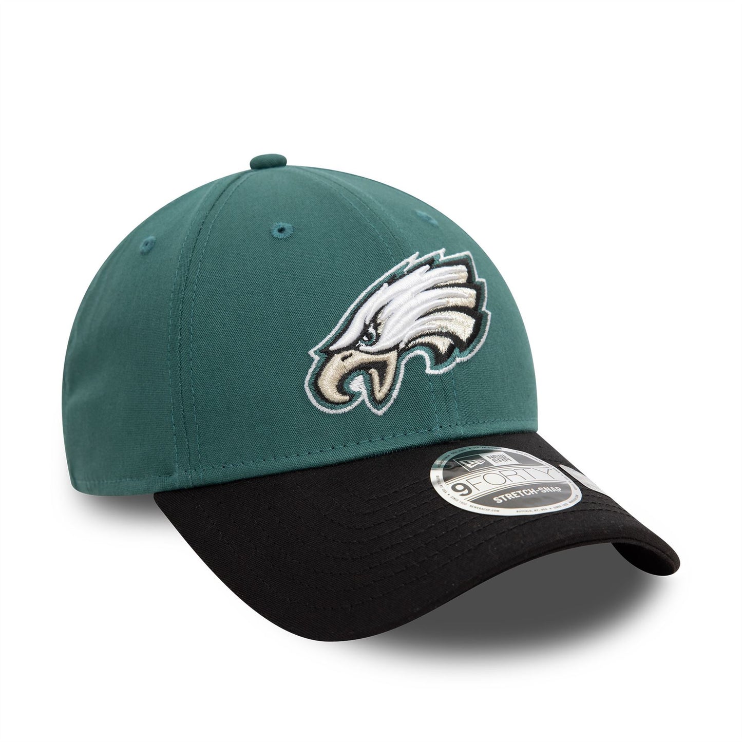 Philadelphia Eagles NFL Dark Green 9FORTY Stretch Snap Adjustable Cap