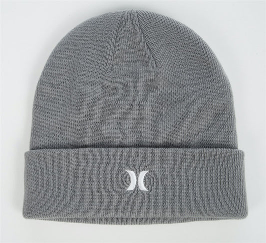 Hurley Men's Cuff Knit Beanie ~ Icon grey