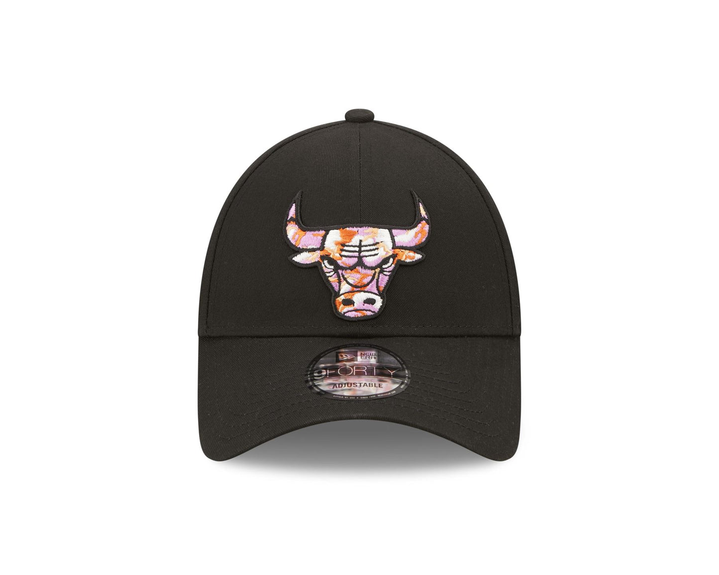 New Era Mens 9Forty Seasonal Infill Cap ~ Chicago Bulls Black