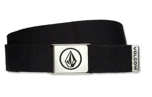 Volcom Circle Web Belt Bottle Opener Mens Black