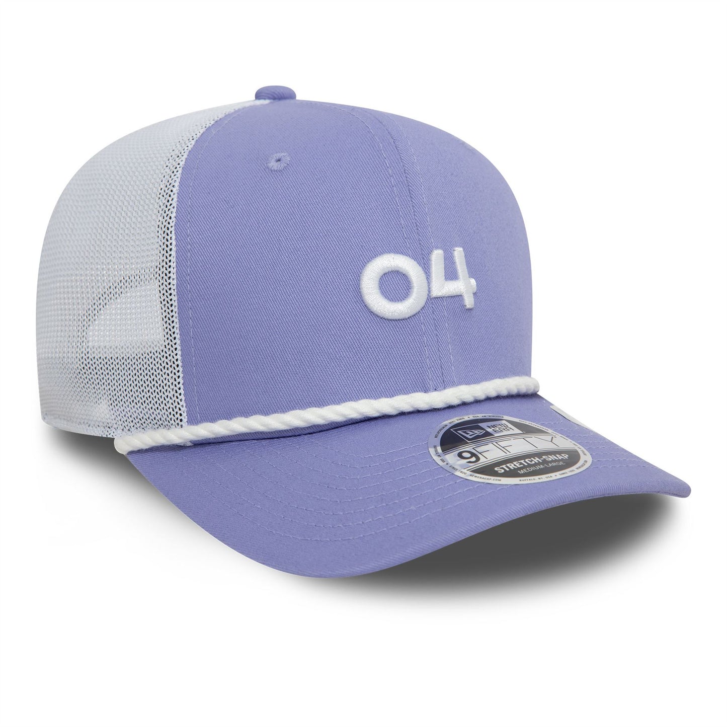New Era Mens LN Rope 9Fifty Stretch Snap Mesh Cap ~ Lando Norris McLaren F1 lilac