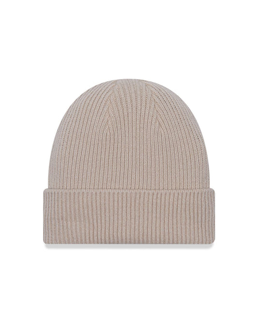 New Era Mens Wool Knitted Cuff Beanie ~ New Era  chalk