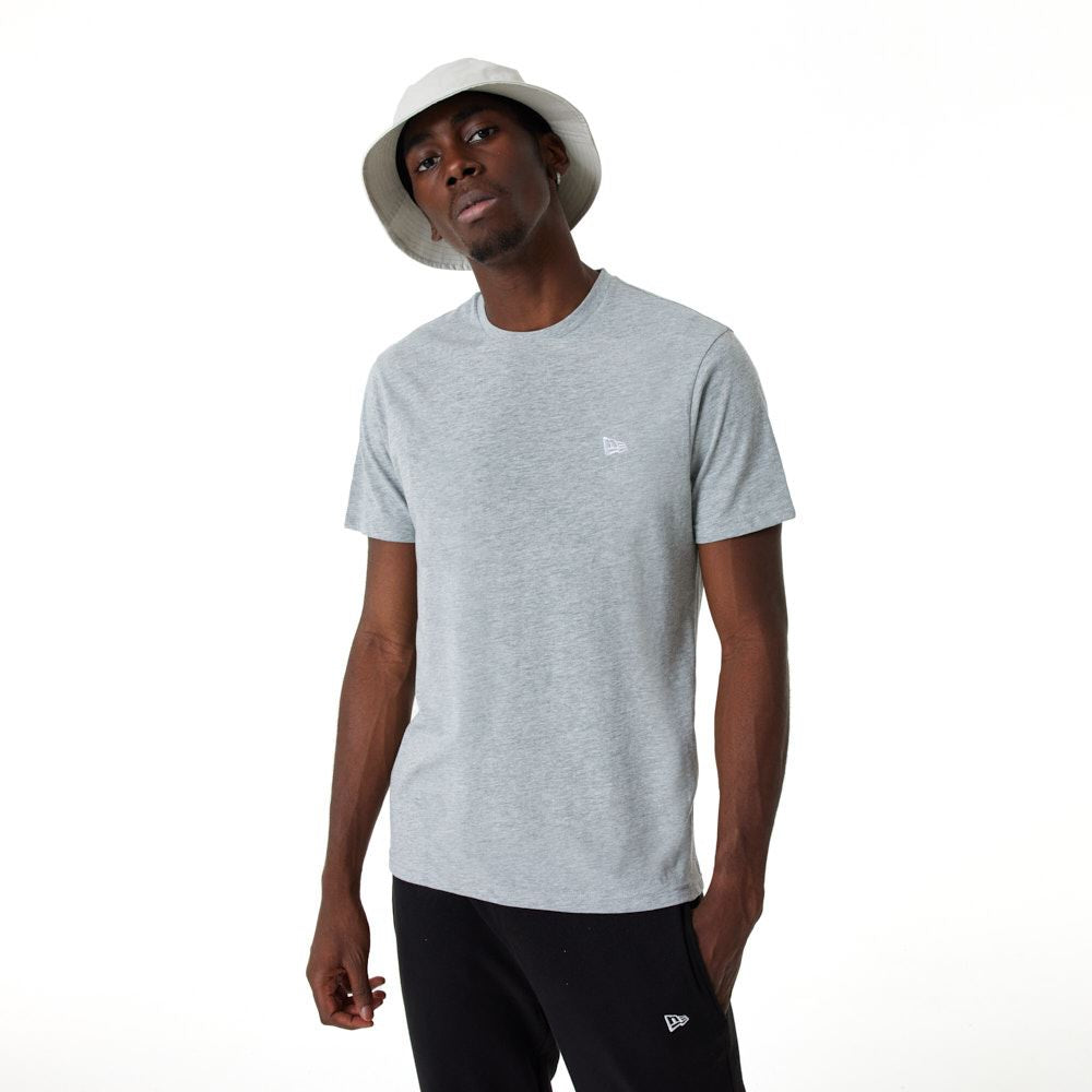 New Era Mens Essentials T-Shirt ~ New Era Heather Grey