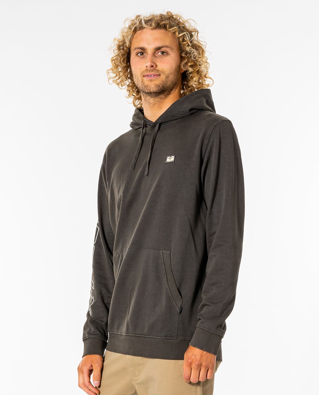 Rip Curl Surfers Hood Fleece~ Originals washed black