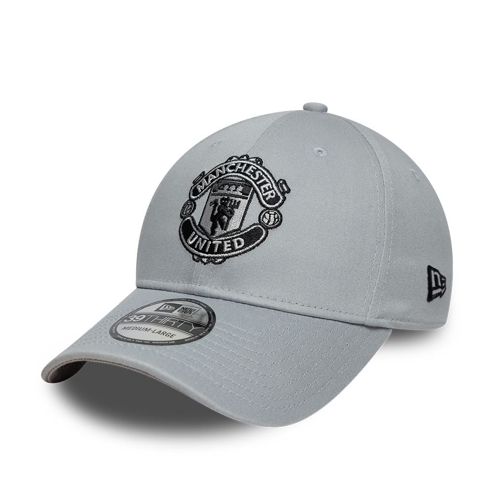 Manchester United ManU Seasonal 39Thirty Grey Logoed Cap