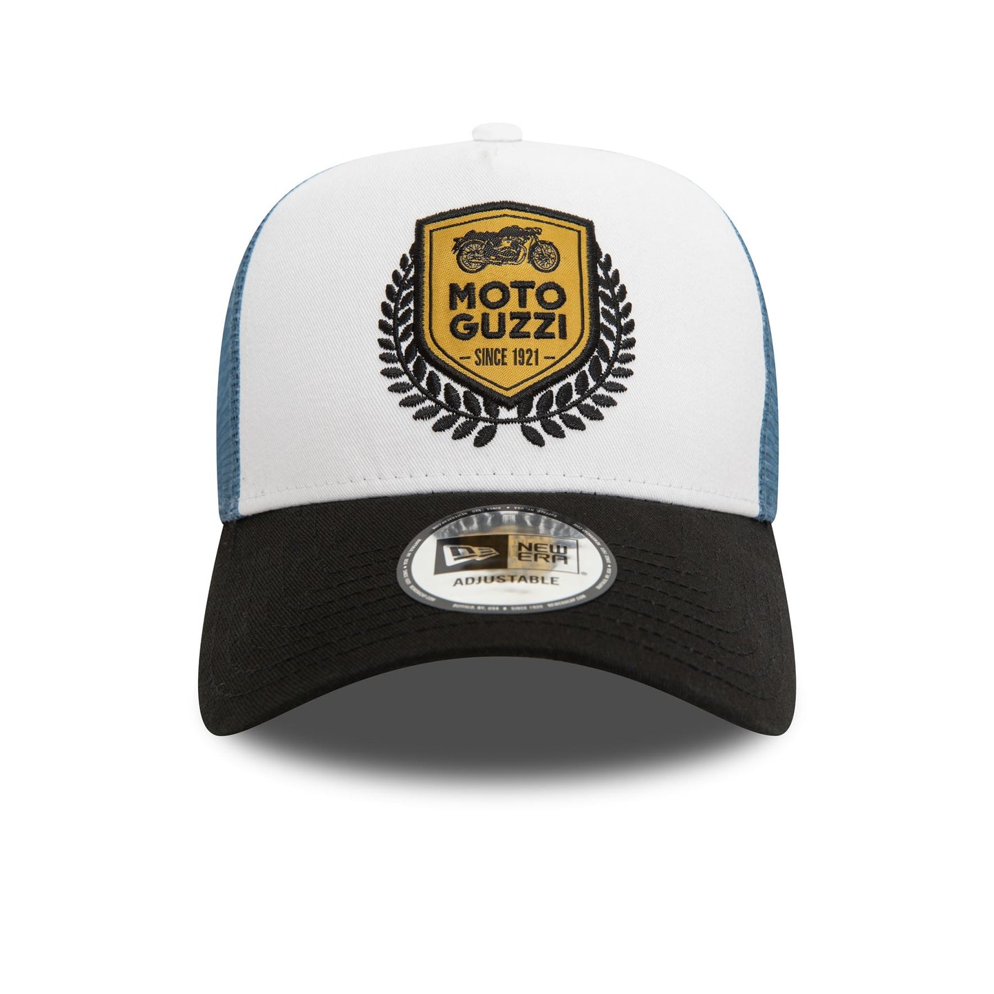 New Era MensTrucker Cap ~ Born To Ride Moto Guzzi white