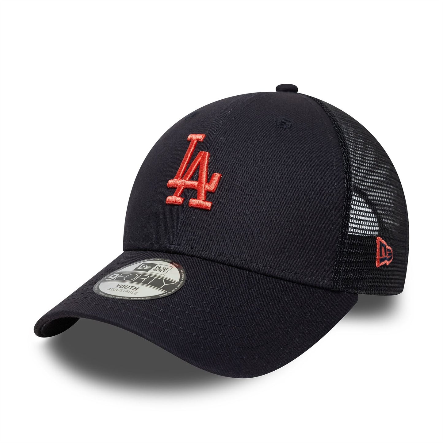 LA Dodgers Youth MLB Homefield Navy 9FORTY Trucker Adjustable Cap
