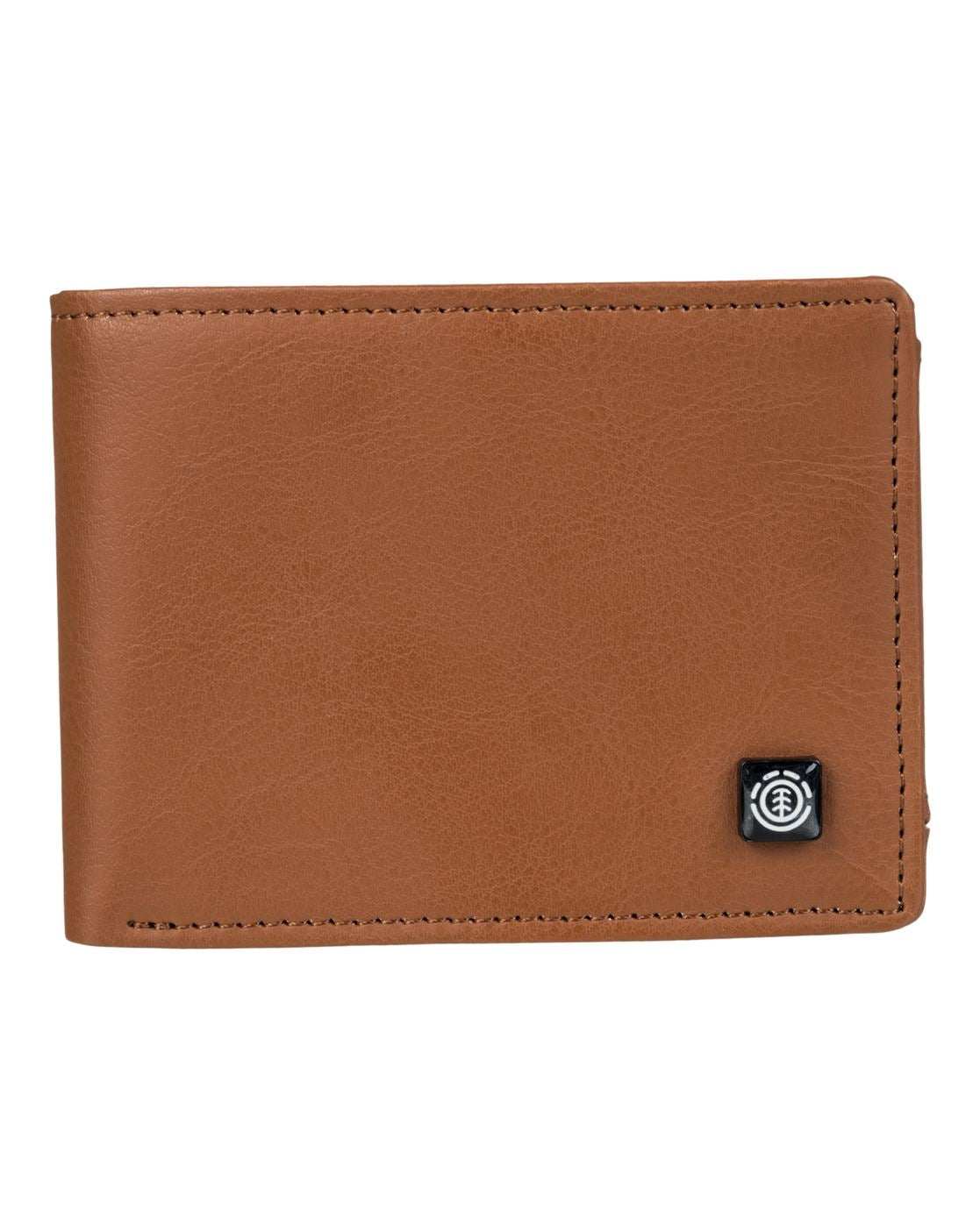Element Faux Leather Bi-Fold Wallet~ Segur chocolate
