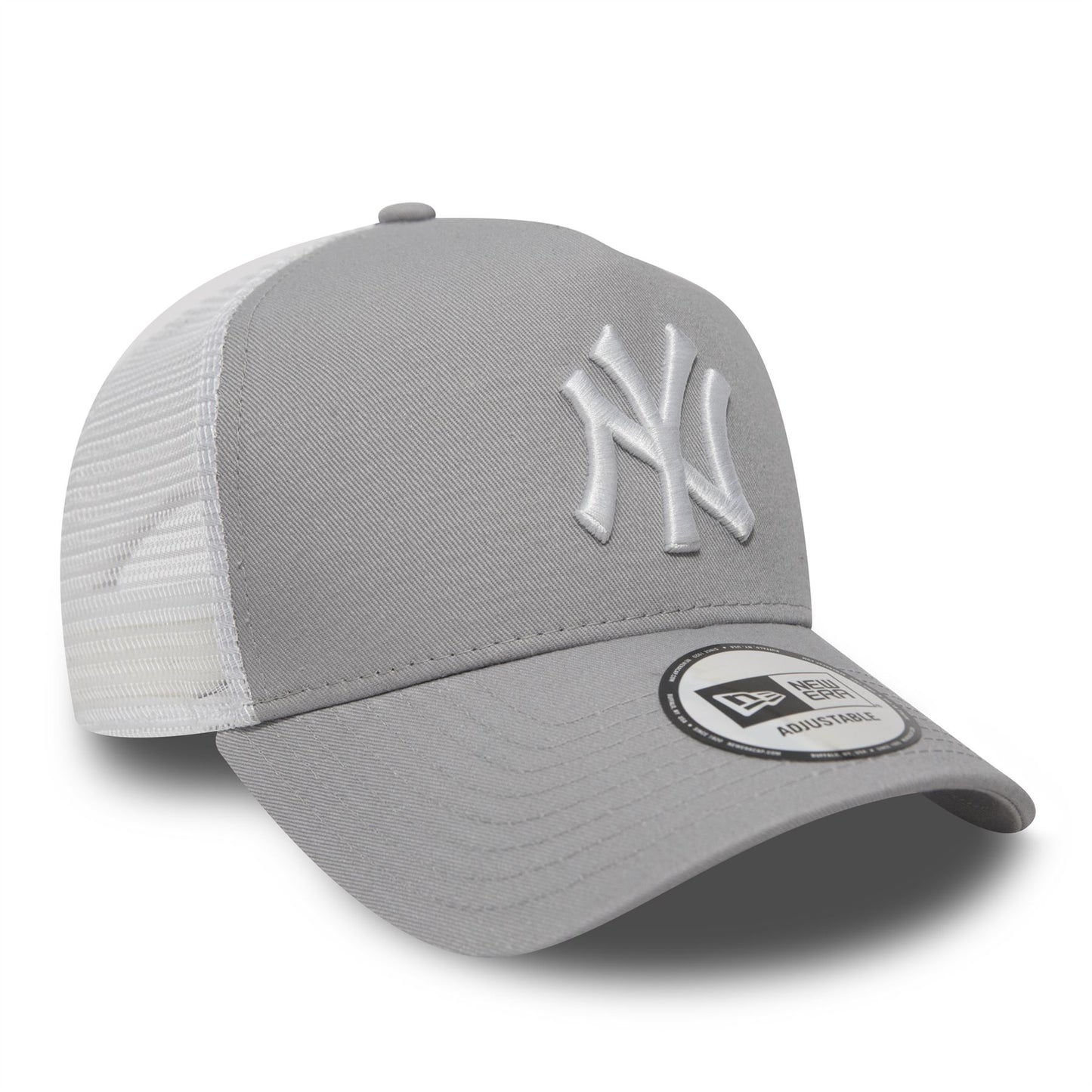 New Era Men's Snapback Trucker Cap ~ New York Yankees grey/white
