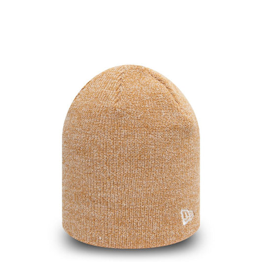 New Era Marl Essential Skull Knit Heather Beanie ~ New Era brown