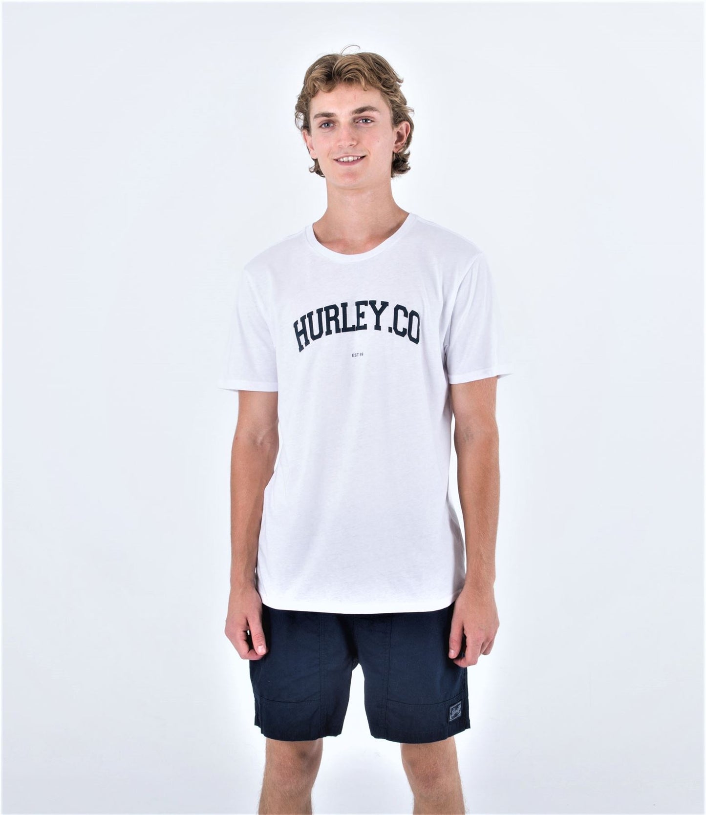 Hurley Men's SS T-Shirt ~ H20 Dri Authentic White