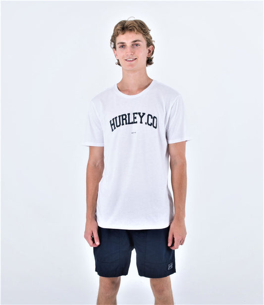 Hurley Men's SS T-Shirt ~ H20 Dri Authentic White
