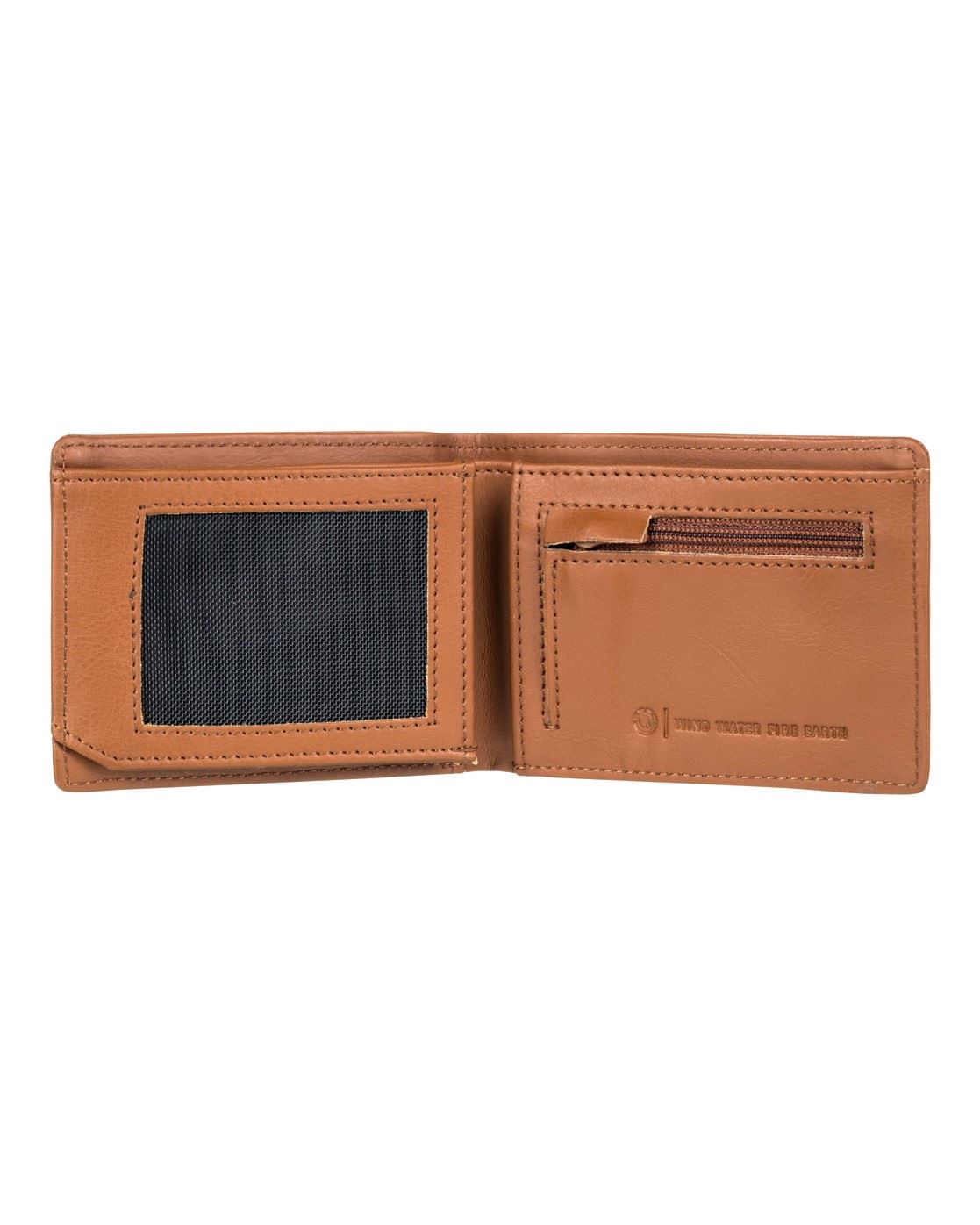Element Faux Leather Bi-Fold Wallet~ Segur chocolate