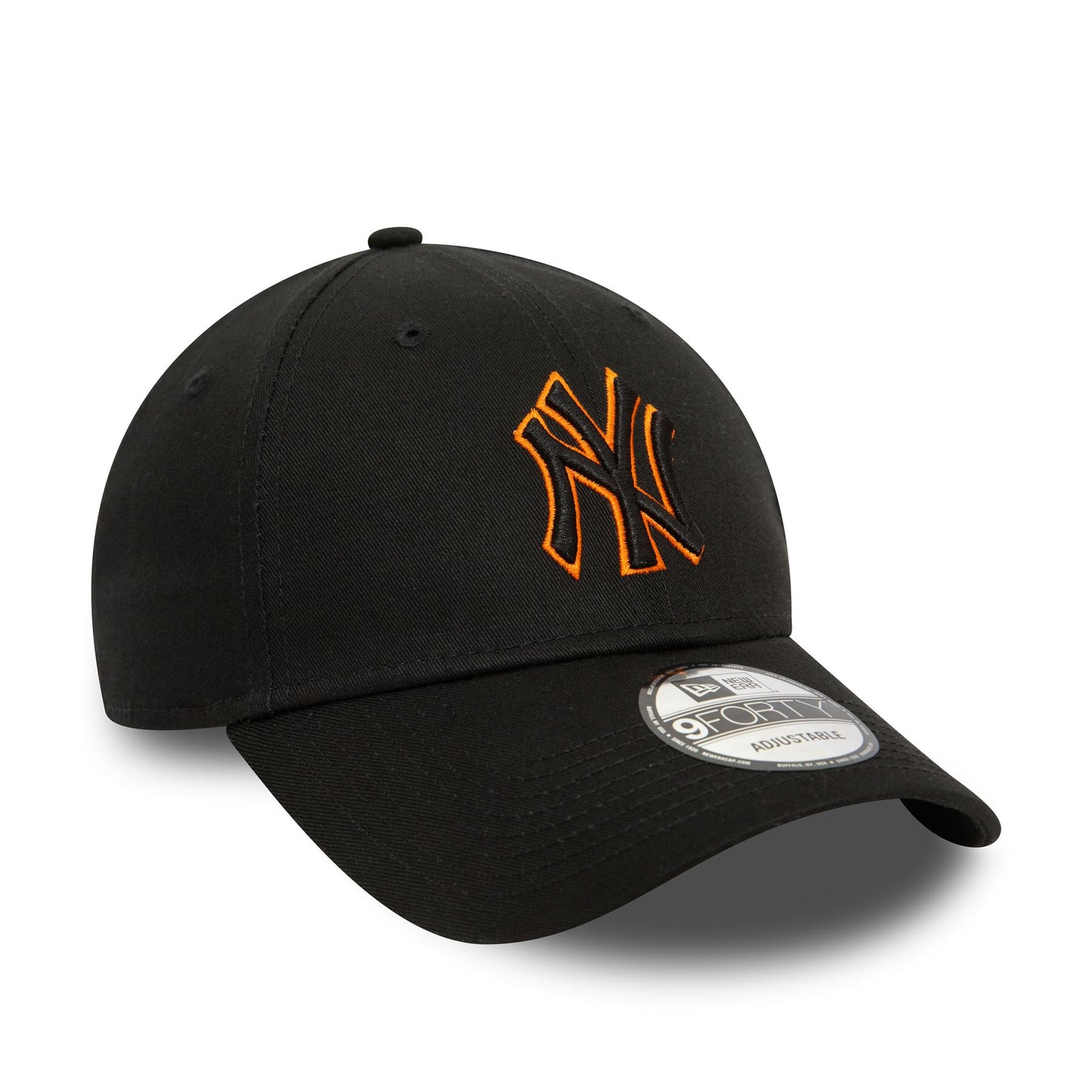 New Era Mens Team Outline 9Forty Cap ~ New York Yankees black orange