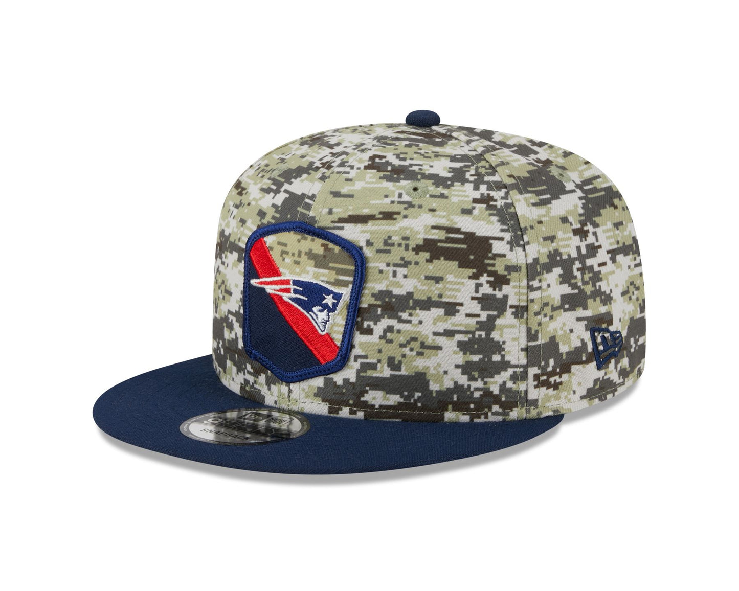 New Era Mens NFL Salute To Service Snapback 9Fifty Cap ~ 'New England Patriots' camo