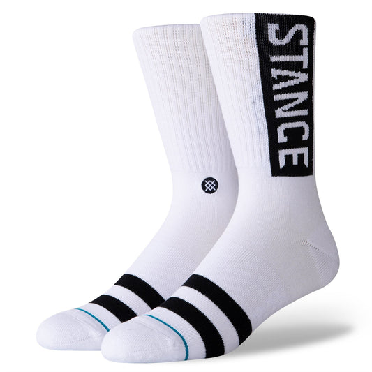 Stance Staples Men's Socks ~ Og white (NOS)