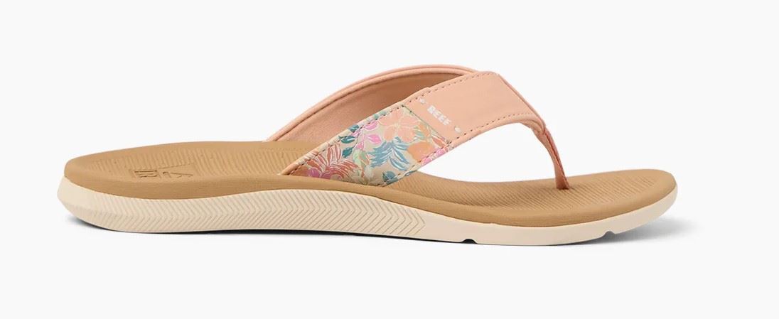 Reef Santa Ana Womens Water Friendly Peach Sandals