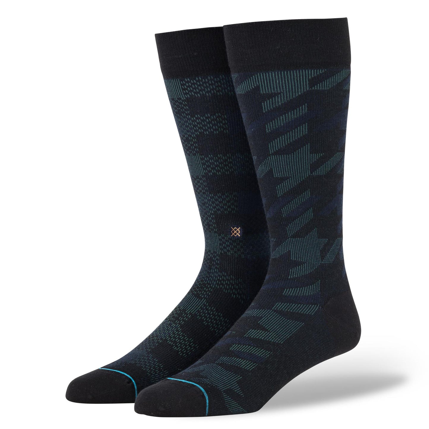 Stance Staples Men's Socks ~ Plaid Out black