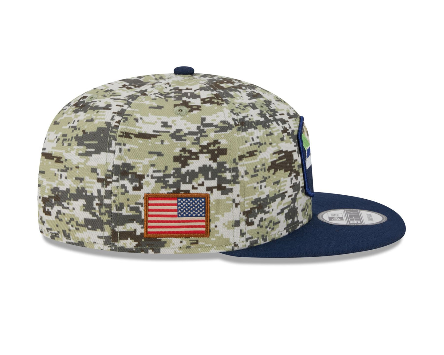 New Era Mens NFL Salute To Service Snapback 9Fifty Cap ~ 'Seattle Seahawks' camo