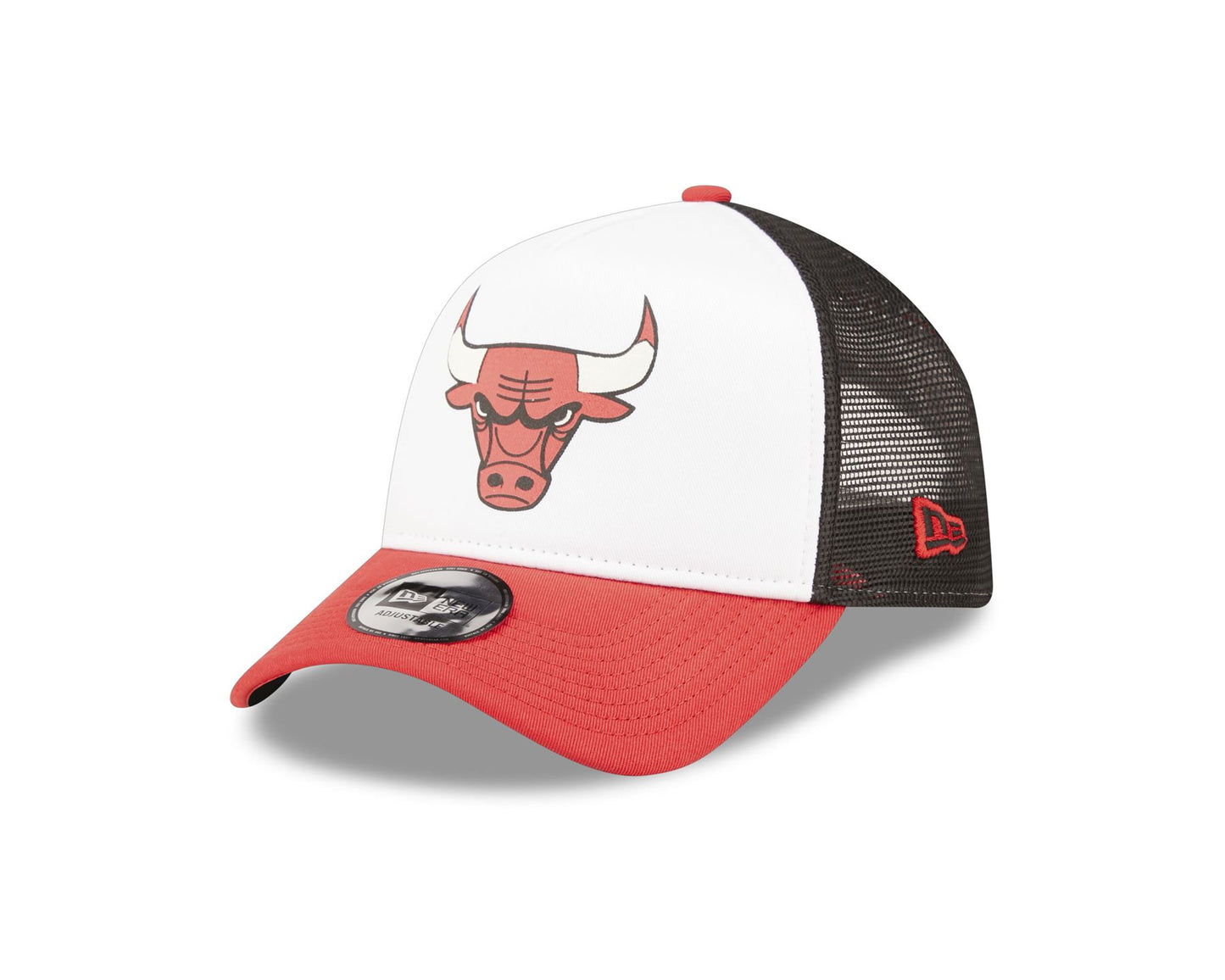 New Era Mens 9Forty Team Colour Trucker Cap ~ Chicago Bulls White