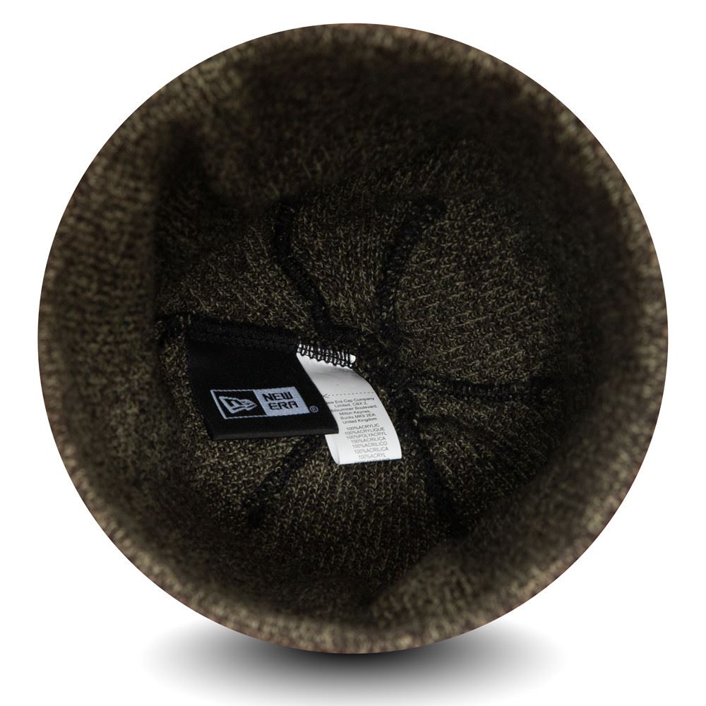 New Era Marl Essential Skull Knit Heather Beanie ~ New Era green