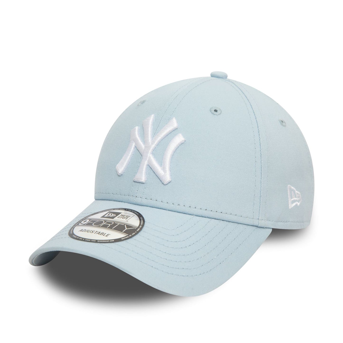 New Era Mens League Essential 9Forty Cap ~ New York Yankees lt blue