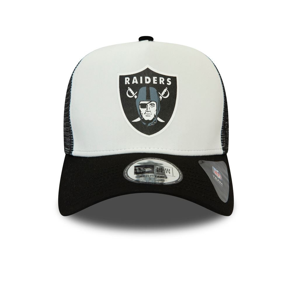New Era Men's Team Colour Block Trucker Cap ~ LA Raiders white