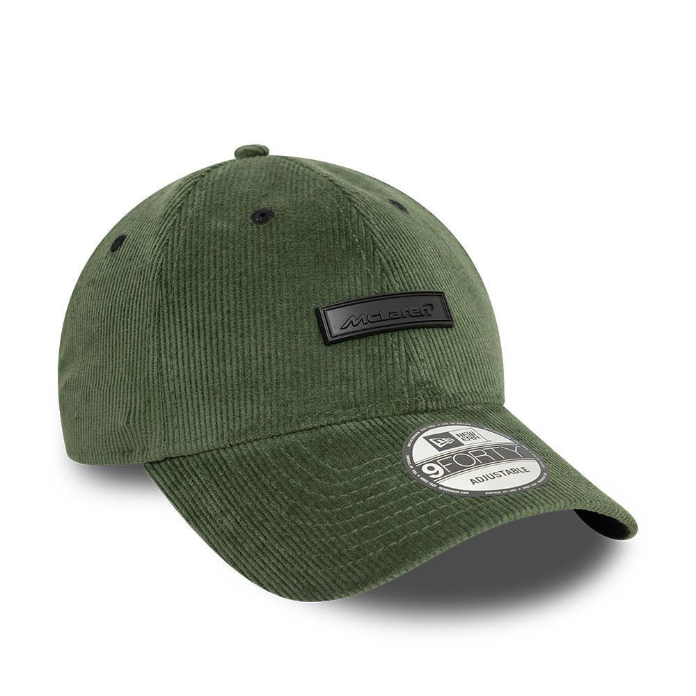 New Era Mens 9Forty Cord Cap ~  McLaren F1 green