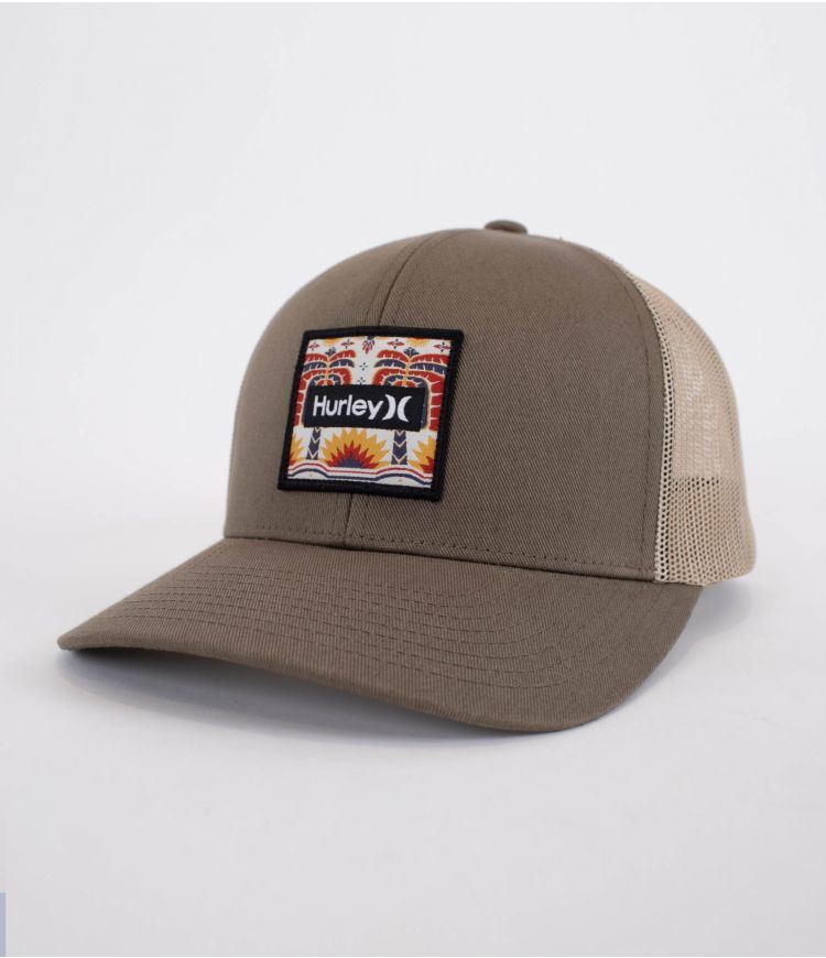 Hurley Seacliffe Mens Trucker Adjustable Cap Brown