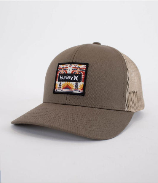 Hurley Seacliffe Mens Trucker Adjustable Cap Brown