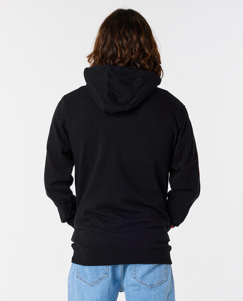 Rip Curl Men's Zip Hooded Fleece ~ Surf Revival Fade black