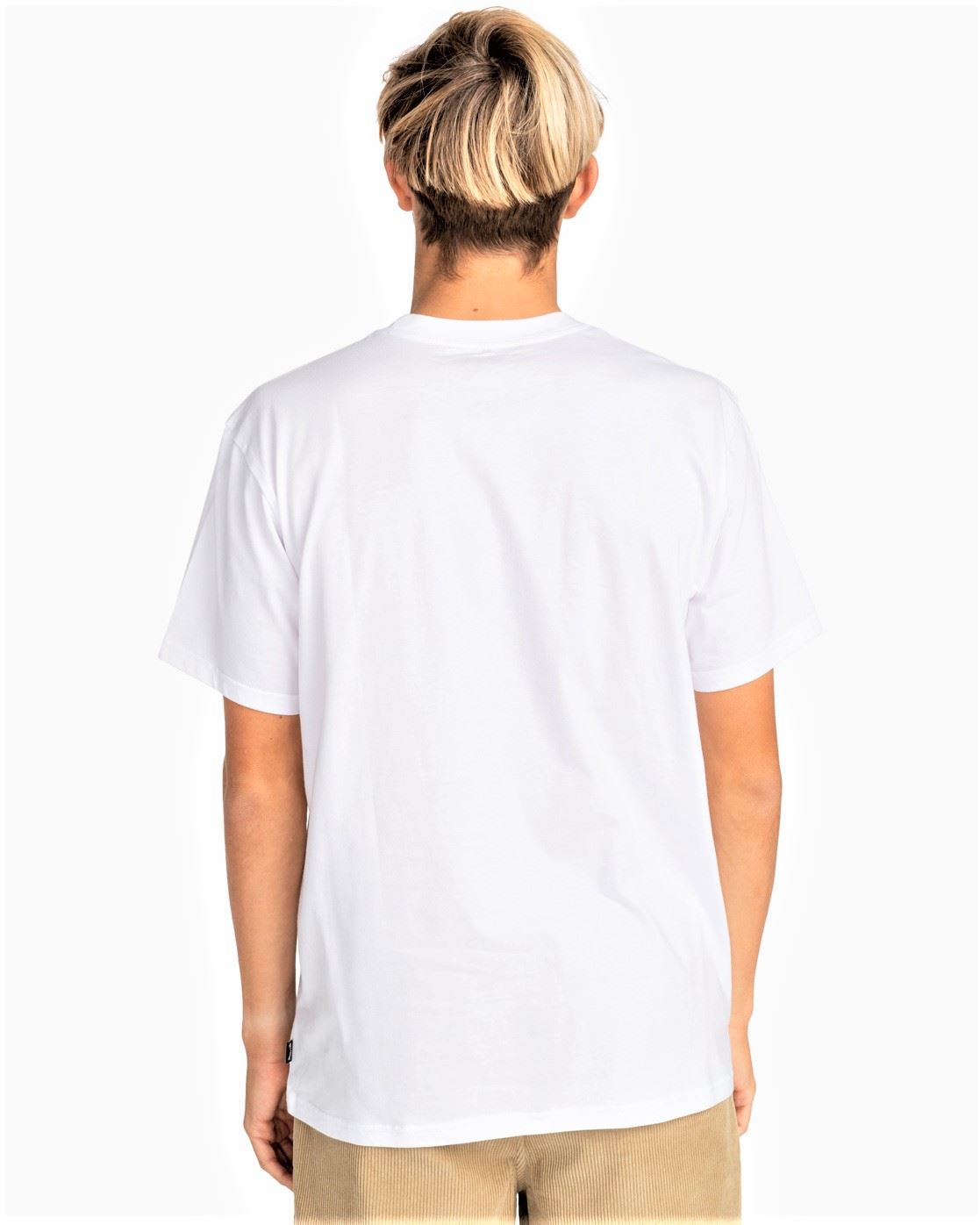 Billabong Mens SS Cotton T-Shirt ~ Trademark white