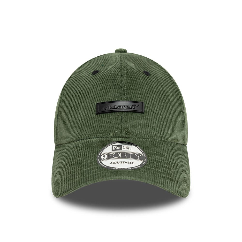 New Era Mens 9Forty Cord Cap ~  McLaren F1 green
