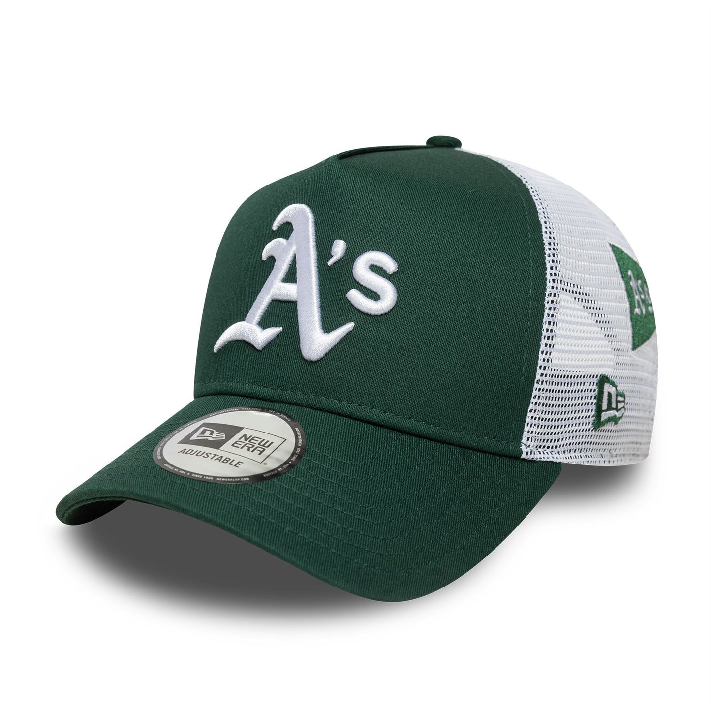 Oakland Athletics Cap Trucker Adjustable Unisex MLB Multi Patch 9Forty A-Frame Green