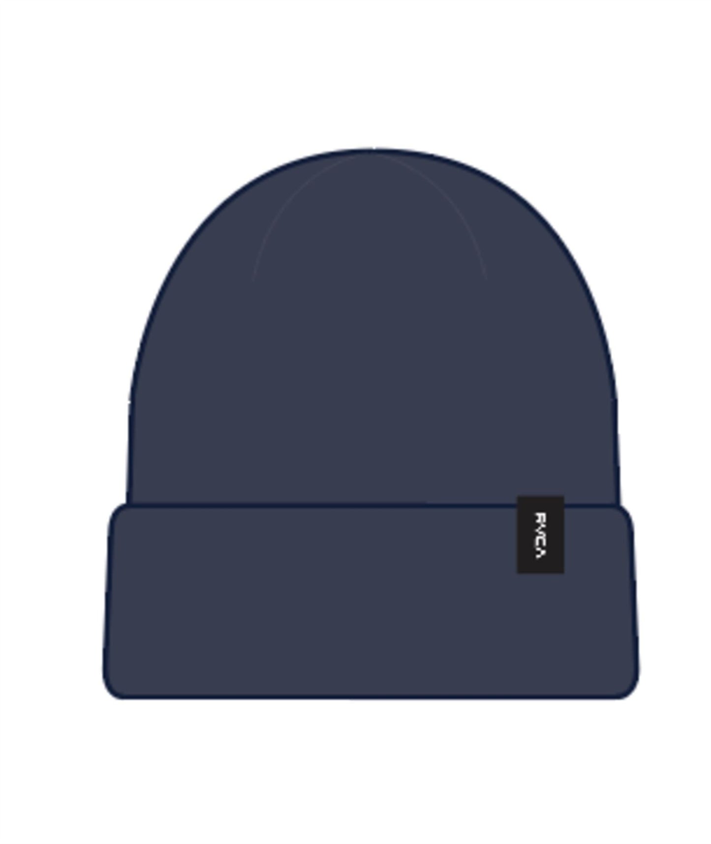 RVCA Men's Knit Cuff Beanie Dayshift dark blue
