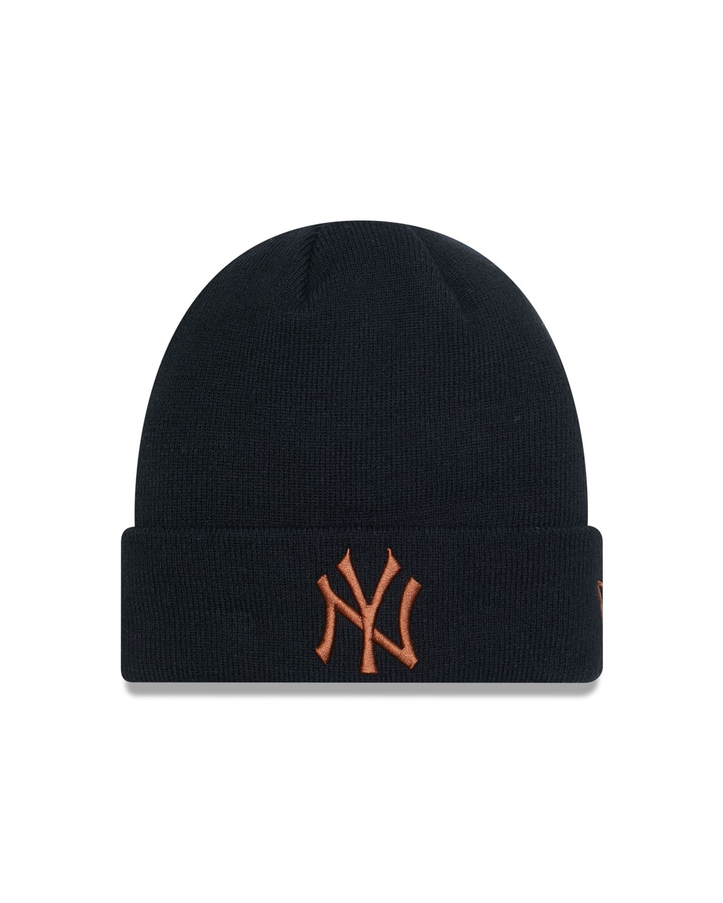 New Era Mens League Essential Cuff Beanie ~ New York Yankees black brown