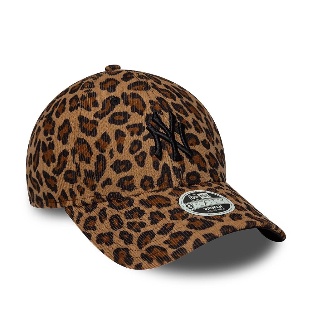 Womens New York Yankees 9Forty Leopard Cord Strapback Cap